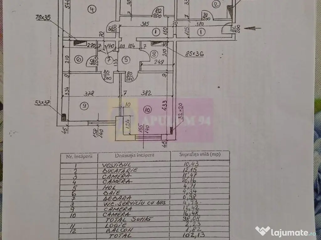 Vanzare apartament 4 camere in zona Unirii - Coposu, metrou 