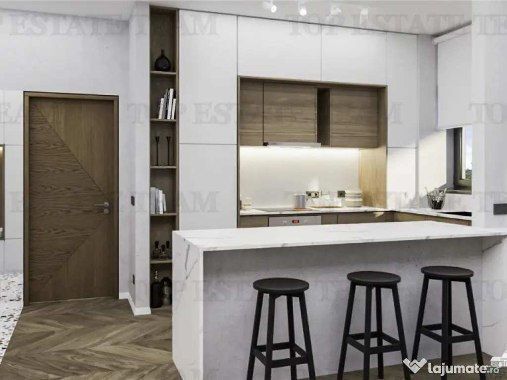 Apartament 2 camere bucatarie inchisa bloc nou, etaj 3, Sos. 
