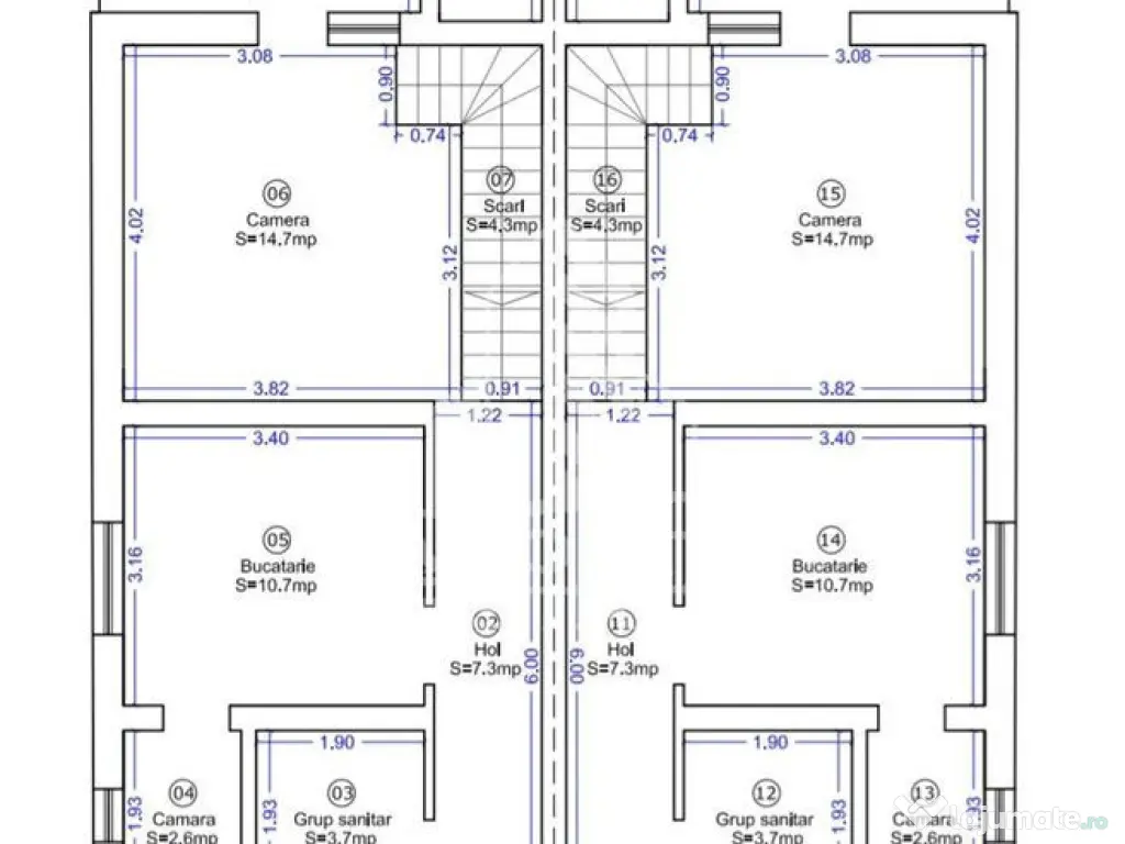 Duplex complet decomandat, cu 4 camere si 2 bai, langa Bu... 