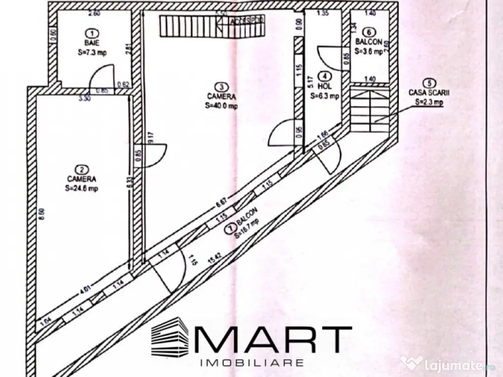 Apartament la casa 130mp curte 35mp zona centrala 