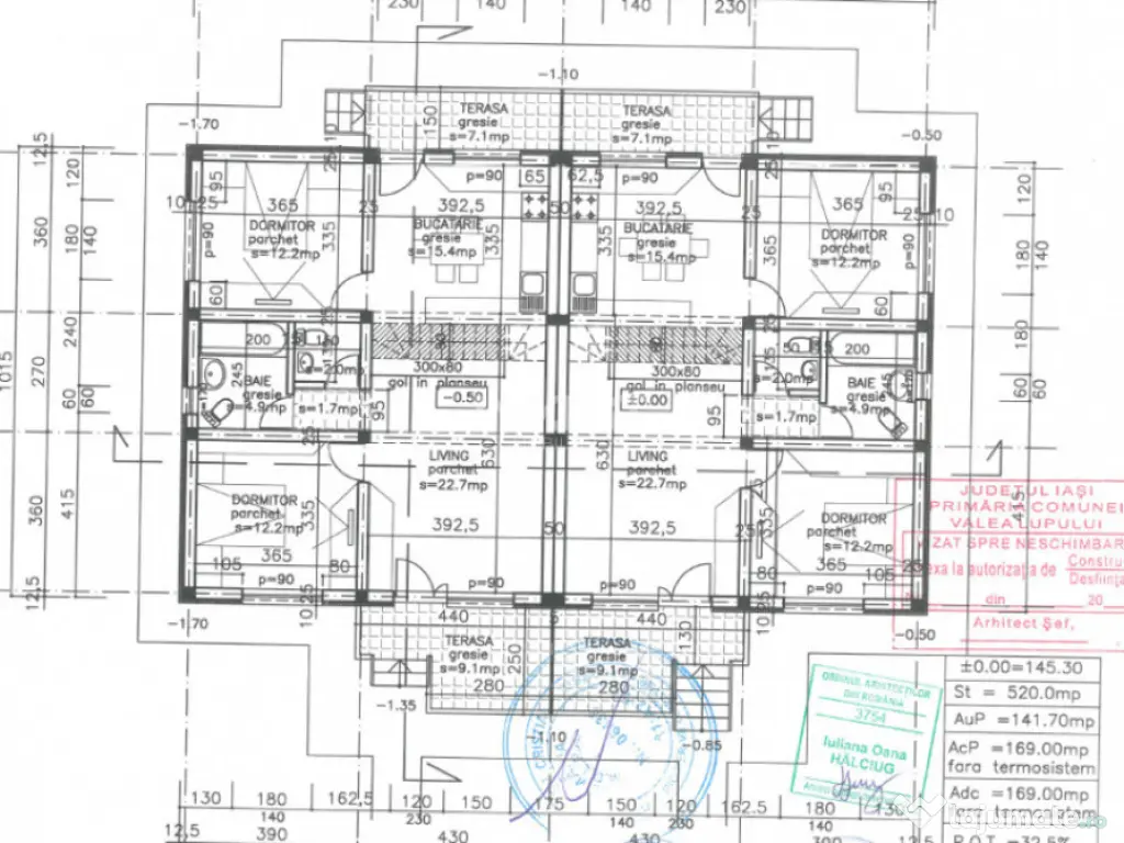 Casa de vanzare 3 camere, 2 bai. +45mp posibilitate Mansarda 