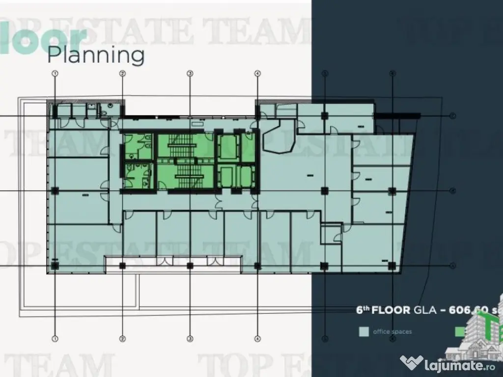 Spatiu de Birouri de 739 mp in Zona Dorobanti Romana 