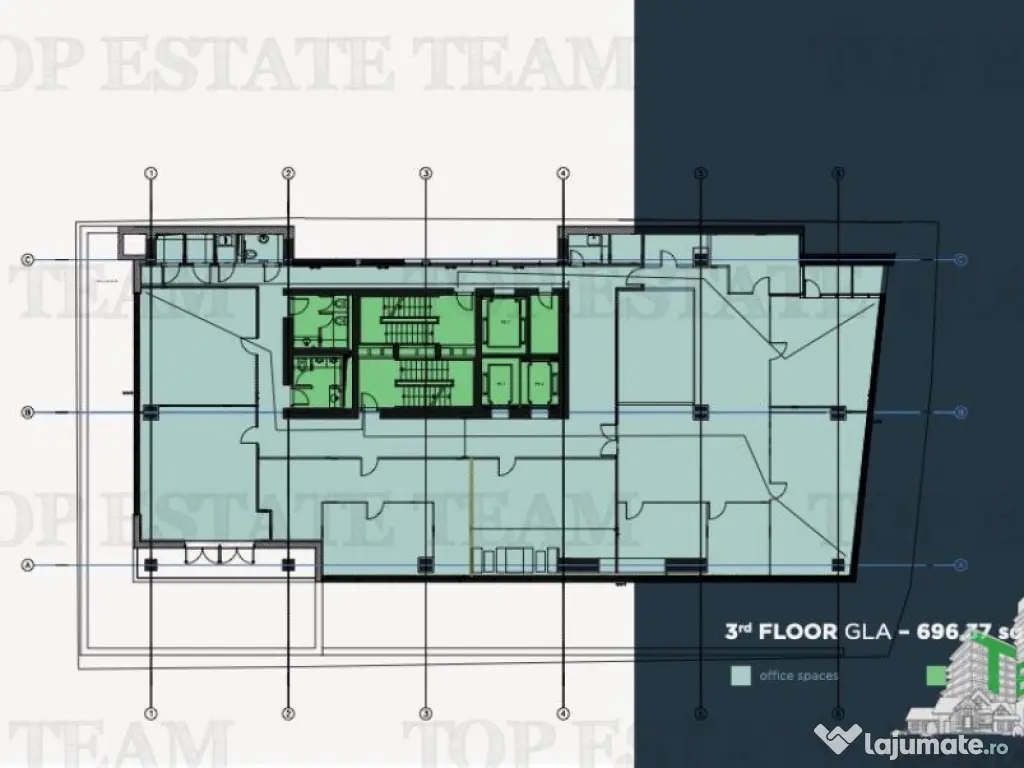 Spatiu de Birouri de 739 mp in Zona Dorobanti Romana 