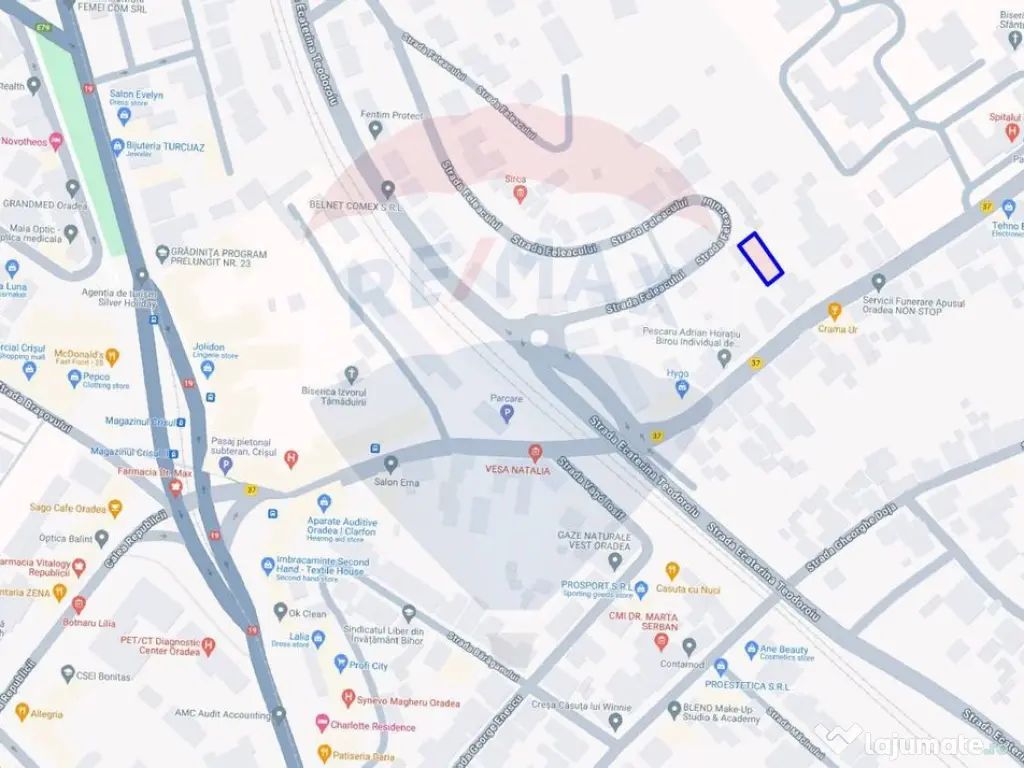 Teren intravilan 340 mp în zona centrală – Str. Ecate... 