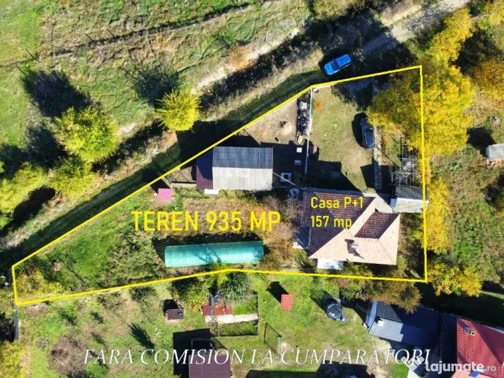 BUDESTI - CASA LANGA ORAS, TEREN 935 MP 