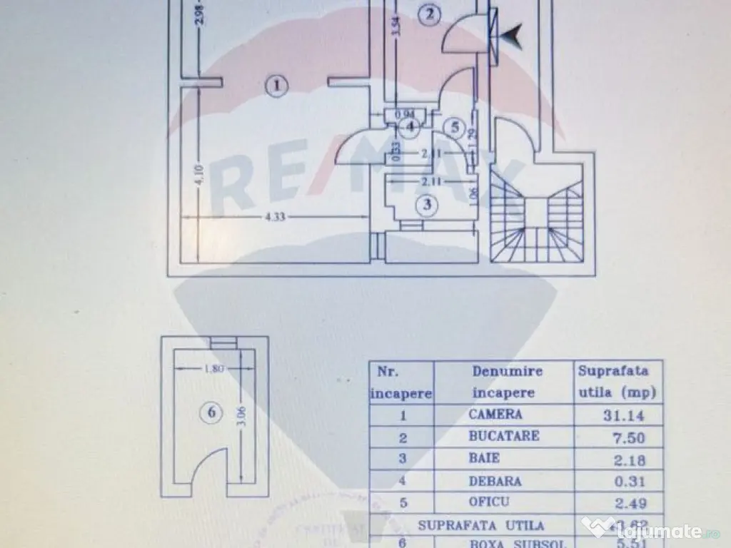 Apartament cu 1 camere de vânzare în zona Armeneasca