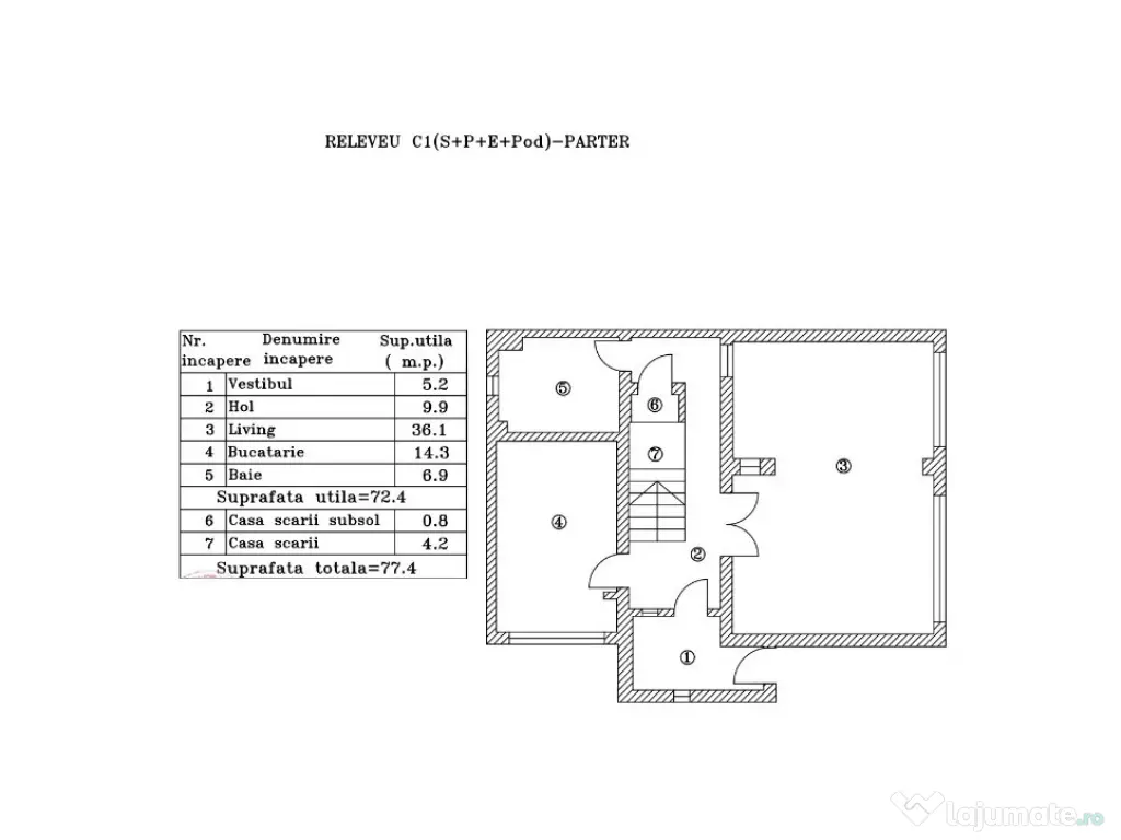 Vila Brancoveanu, Alunisului, S+P+1+M, 311 mpu, teren 200 mp 