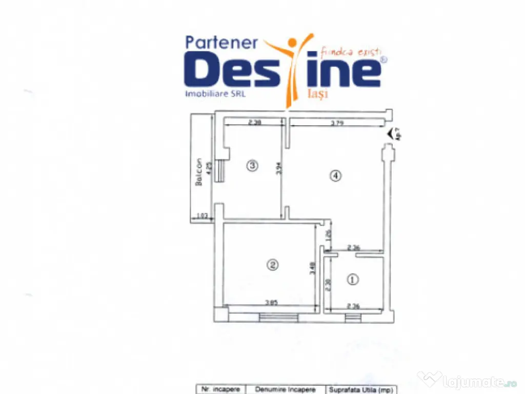 Comision 0% - Apartament 2 camere 50 mp Et. 1, mobilat și u 