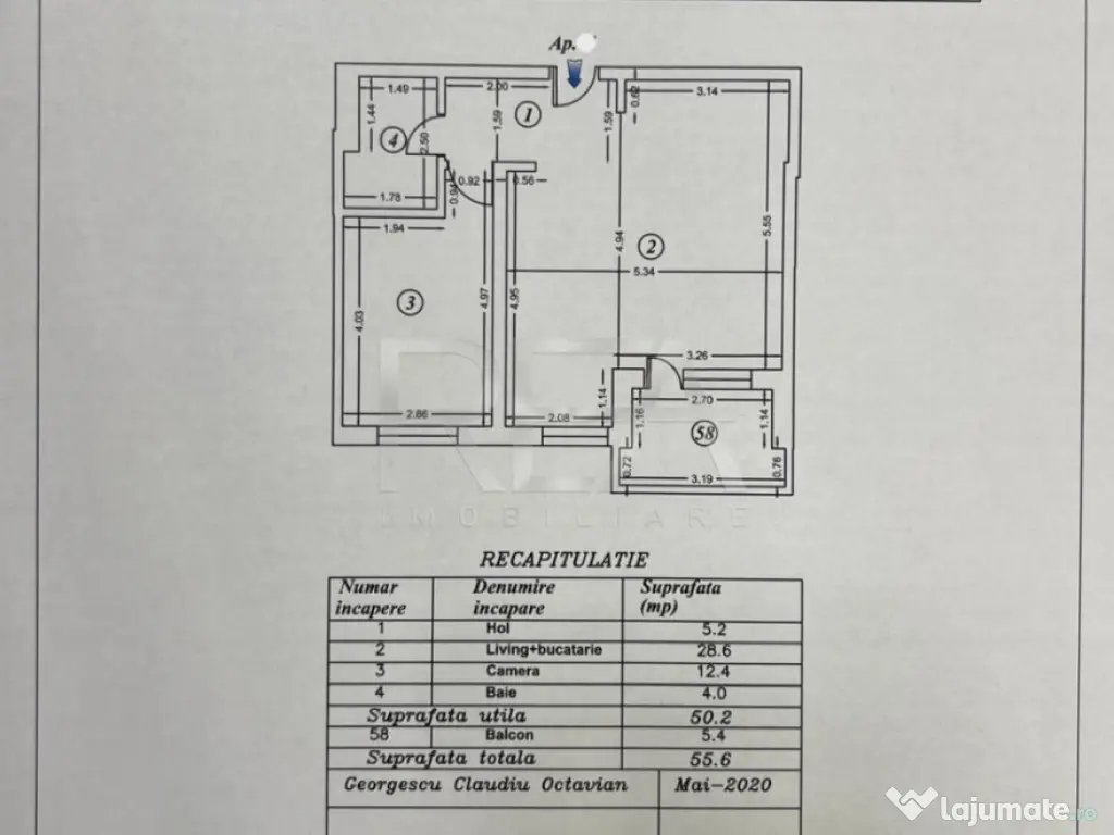 2 Camere | Mobilat si Utilat | Global Residence - Mihai Brav 