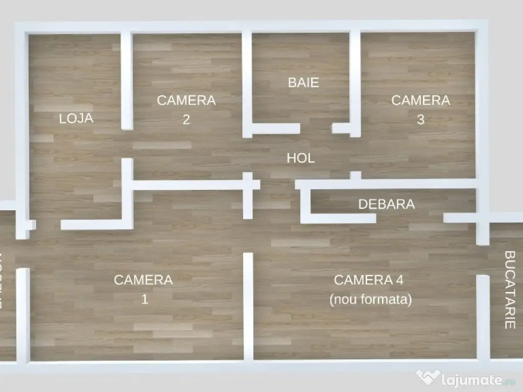 Apartament 3 camere in Deva, zona 22 Decembrie, et 1 