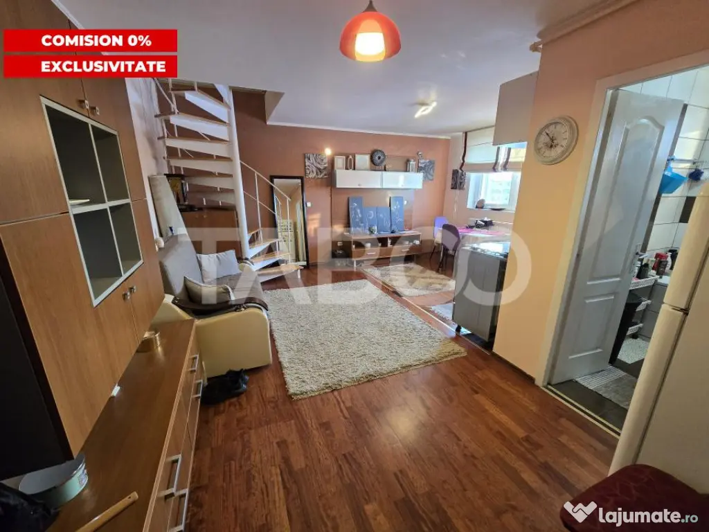 Apartament 3 camere de vanzare mobilat Valea Aurie Sibiu Com