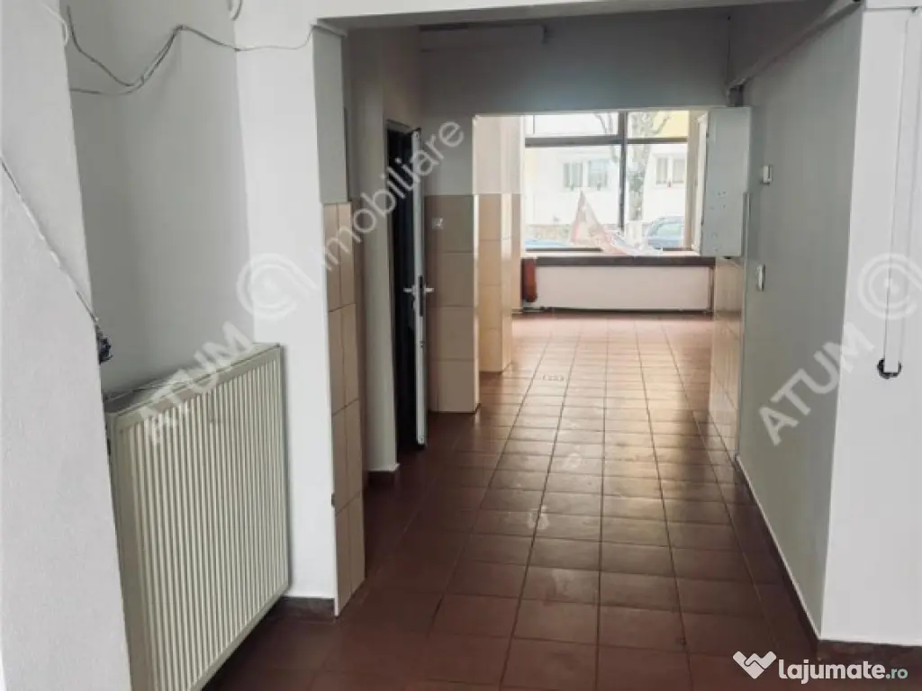 Spatiu comercial 100 mp utili 9 ml vitrina 2 intrari Valea A 