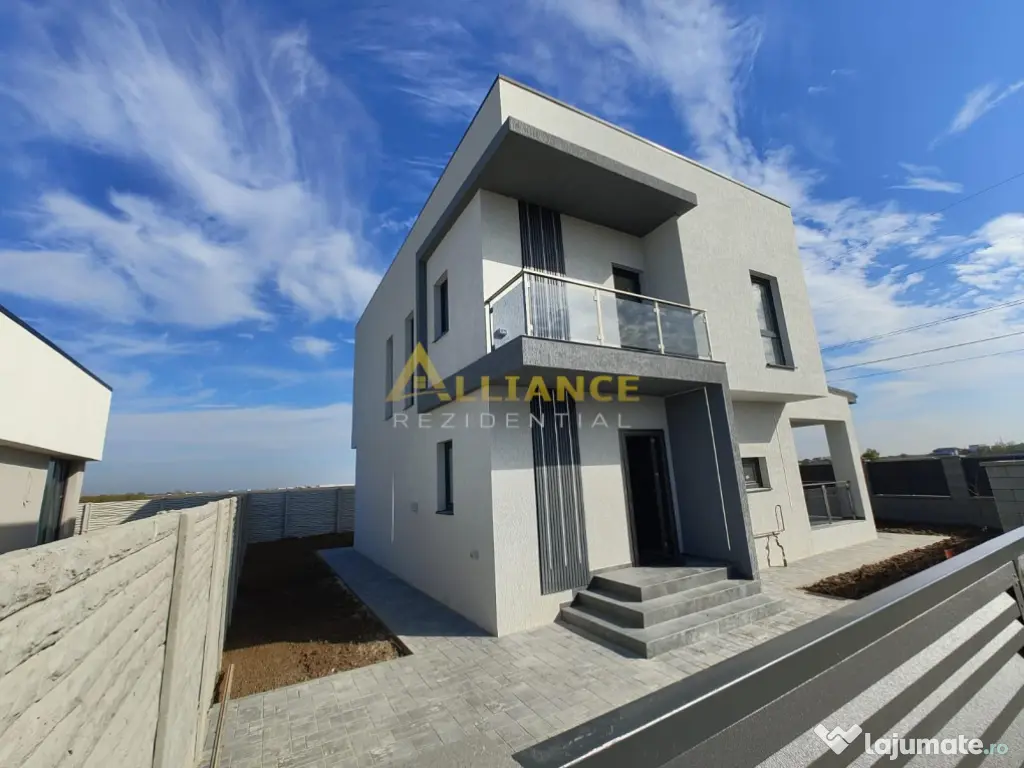 Vila individuala cu 4 camere 3 bai teren 364mp 