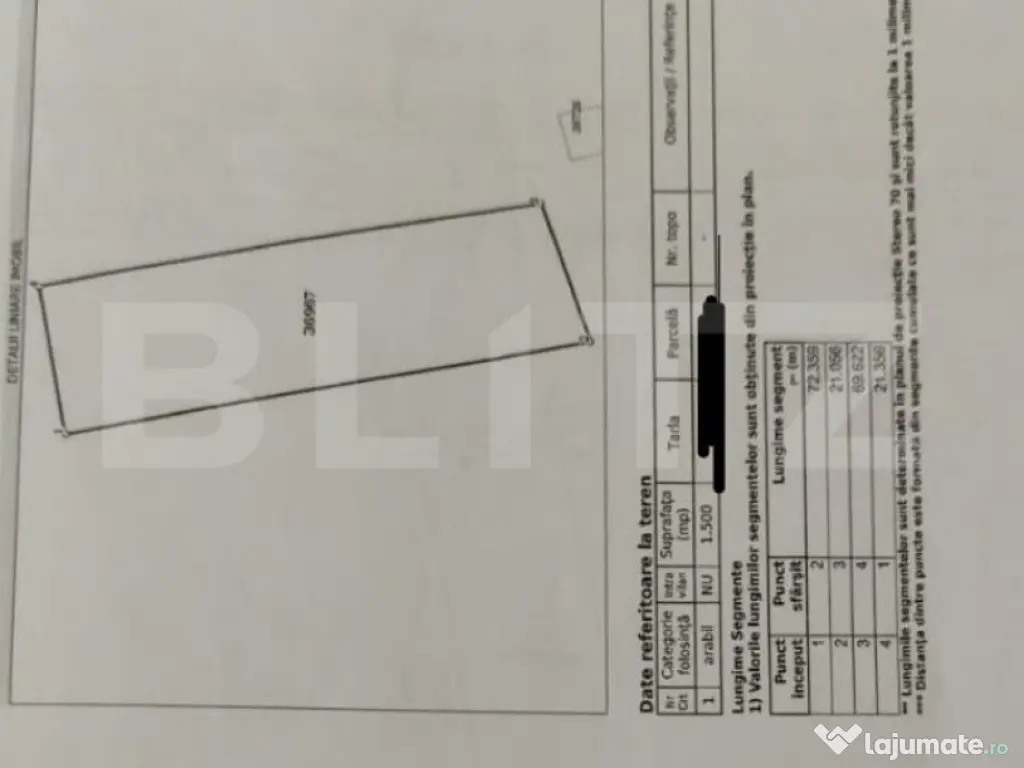 Teren 1500 mp, 21ml, Com. Simnicu de Sus, sat Izvor