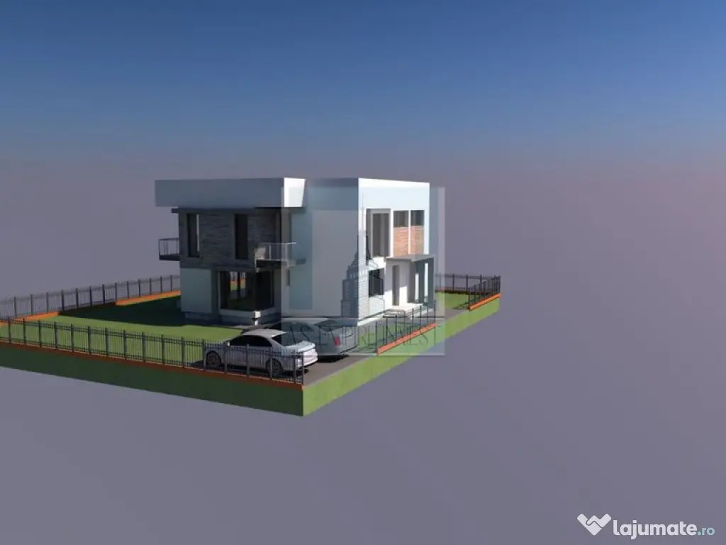 Casa 4 camere,stil Mediteranean- zona Primăverii. Sanpetru 