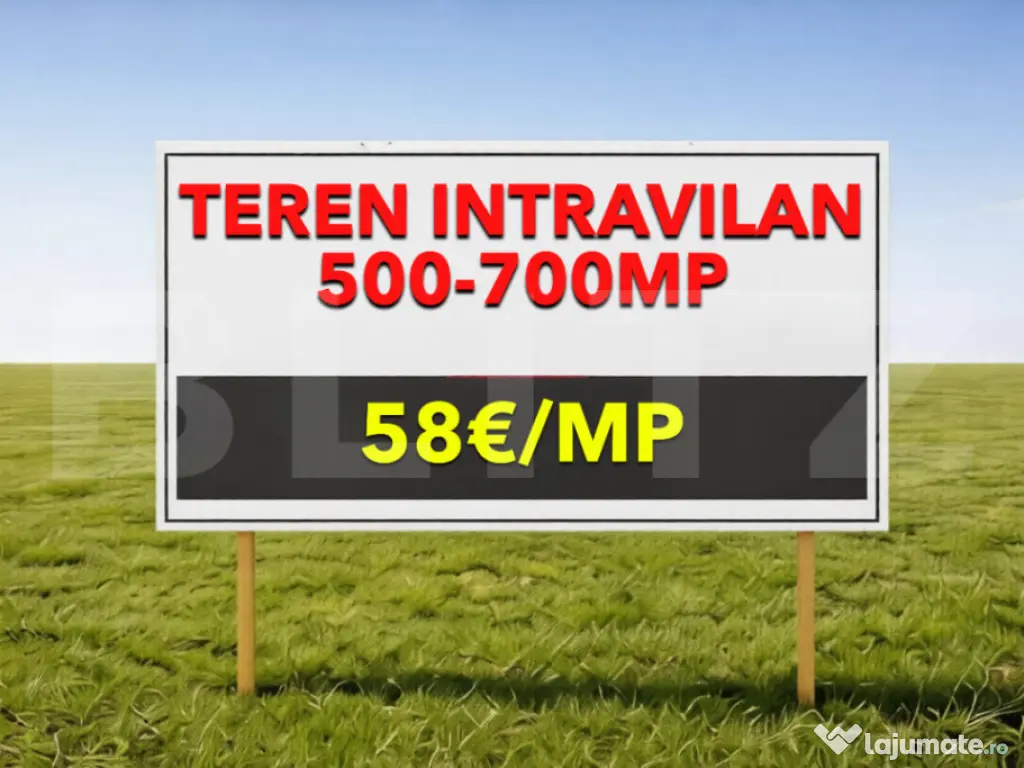 Teren intravilan Bazosu Nou 500-700 mp cu utilitat