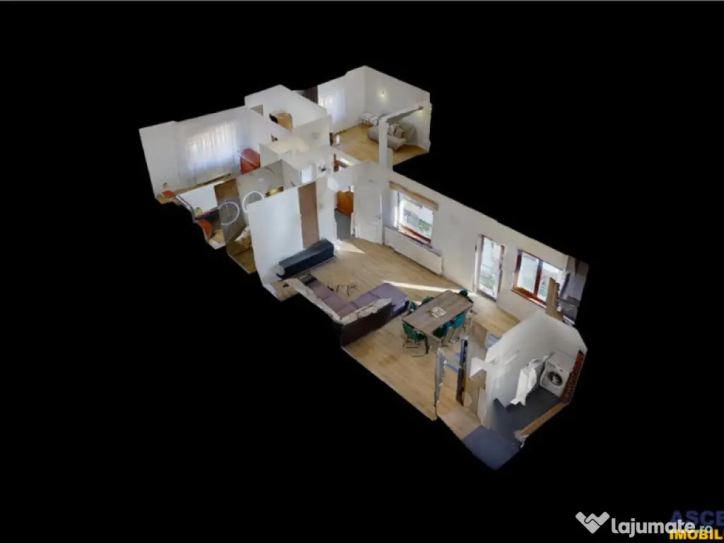 Film3D! Casa 100 mp utili,terasa,curte generoasa,intr-o zona 