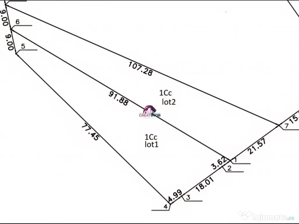 Teren Snagov Lac 1318 mp 