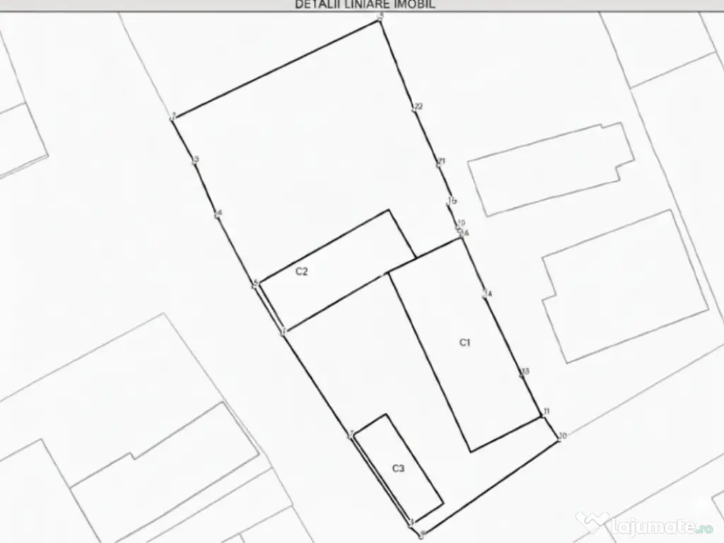 Teren 1651 mp cu casă și anexe – oportunitate investiți