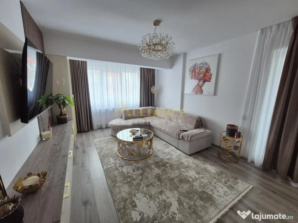 Apartament 2 camere mobilat si utilat, 56 mp, parcare subte 