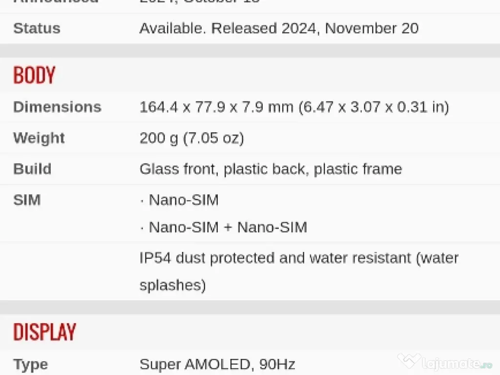 Telefon Samsung A16 Nou