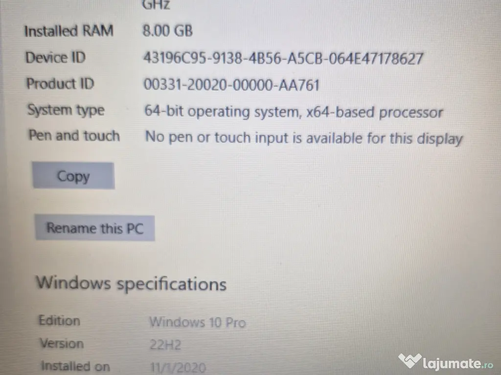 Laptop Dell Inspiron 15.6" i5-5200U 8GB RAM 500GB HDDGeForce820M 2GB 