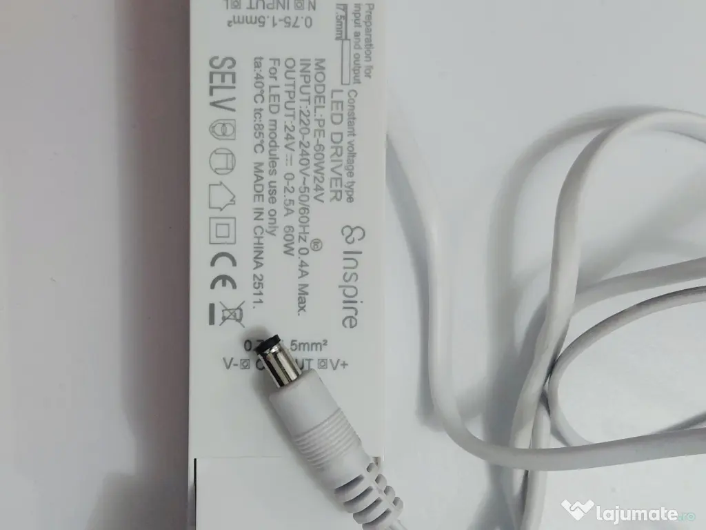 Transformator 24V pt banda led 60W 