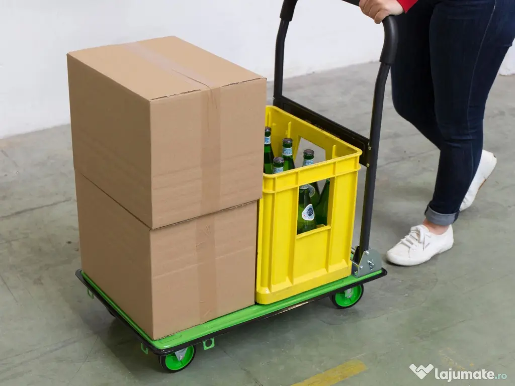 Platforma Carucior Pliabil Transport Manuala Roti 150kg + LIVRARE GRATUITA !