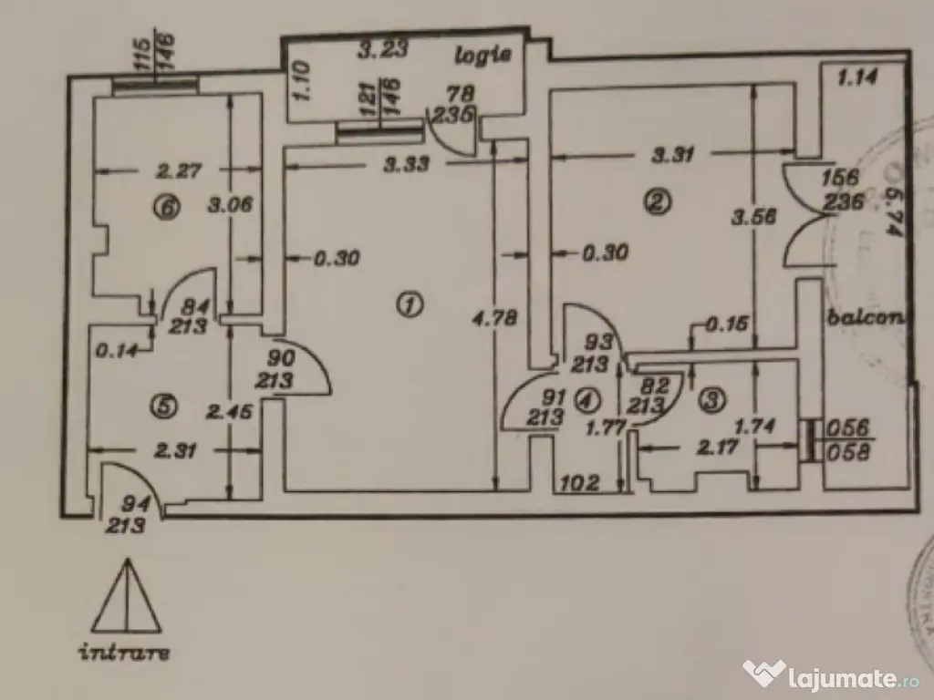 Apartament 2 camere, Calea București, etaj 2/4, 2 balcoane