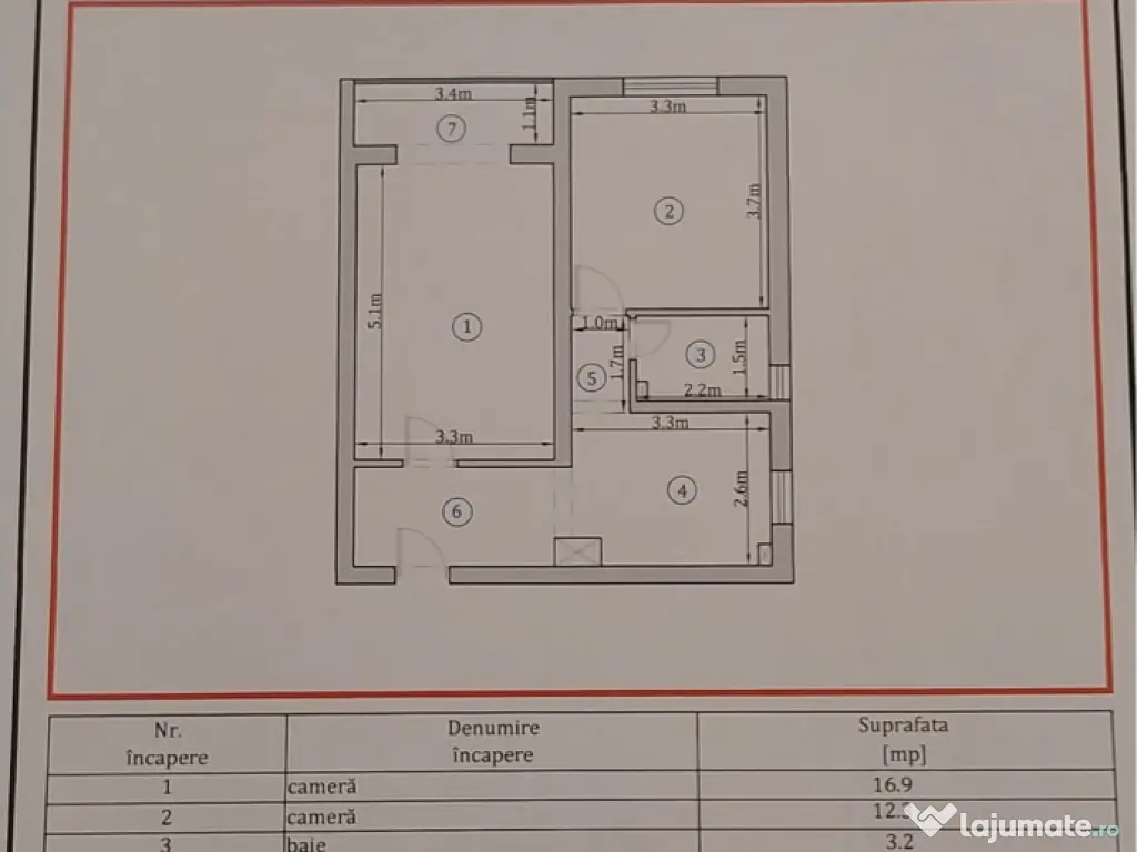 Apartament spațios 2 camere decomandat - PETROȘANI