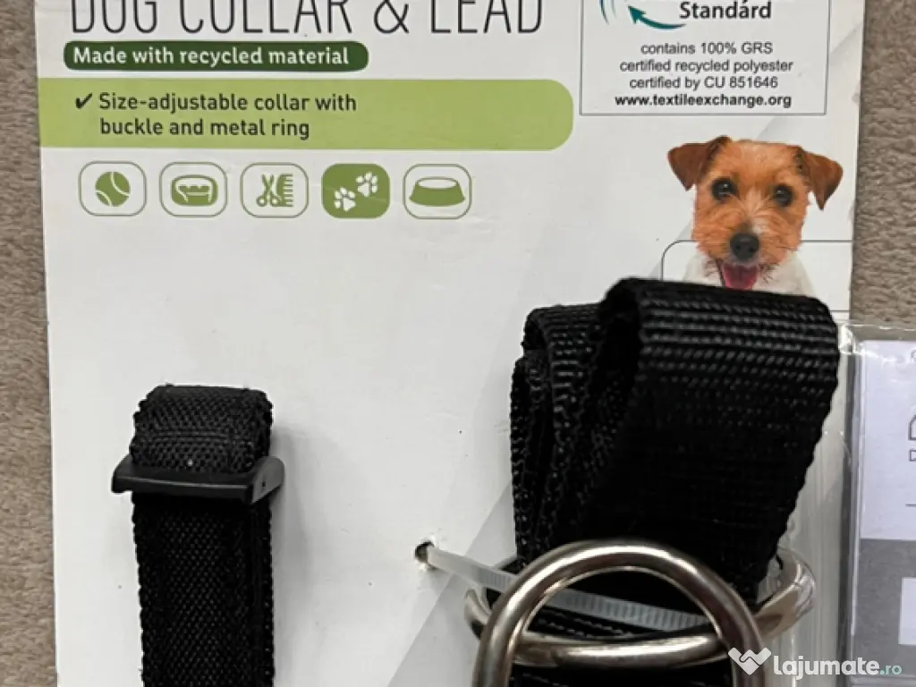 Set zgardă și lesă câini Zoofari mărimea S reglabil