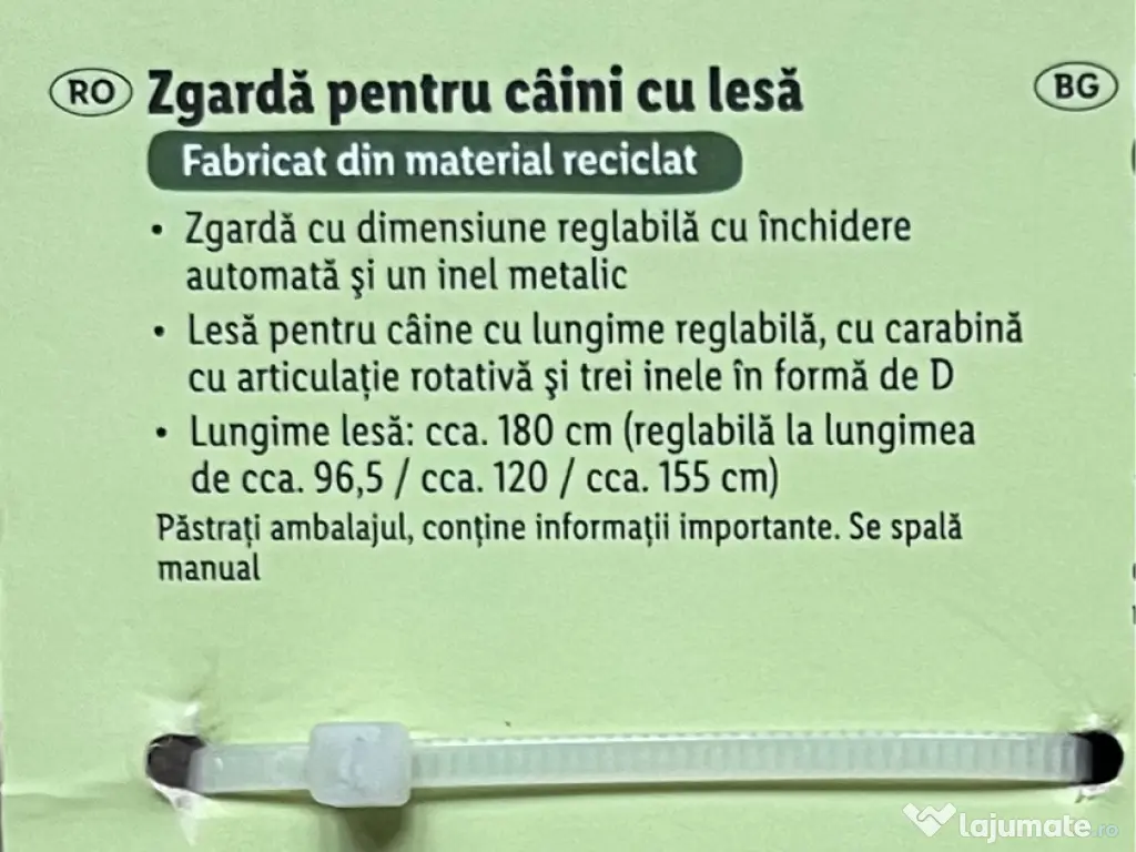 Set zgardă și lesă câini Zoofari mărimea S reglabil