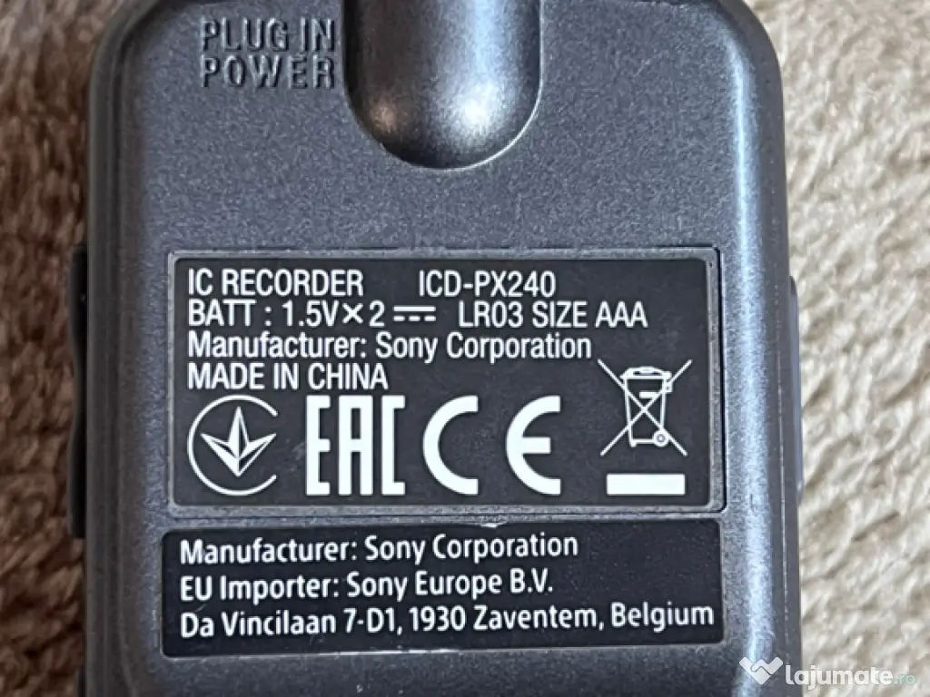 Reportofon digital Sony ICD-PX240 