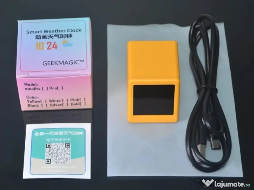 Statie meteo inteligenta , ceas , temperatura/umiditate conectare Wi-Fi