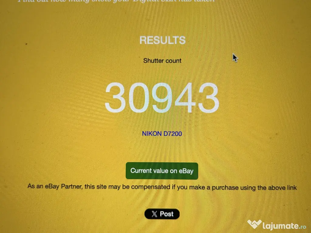 Nikon D7200 cu obiectiv in stare foarte buna
