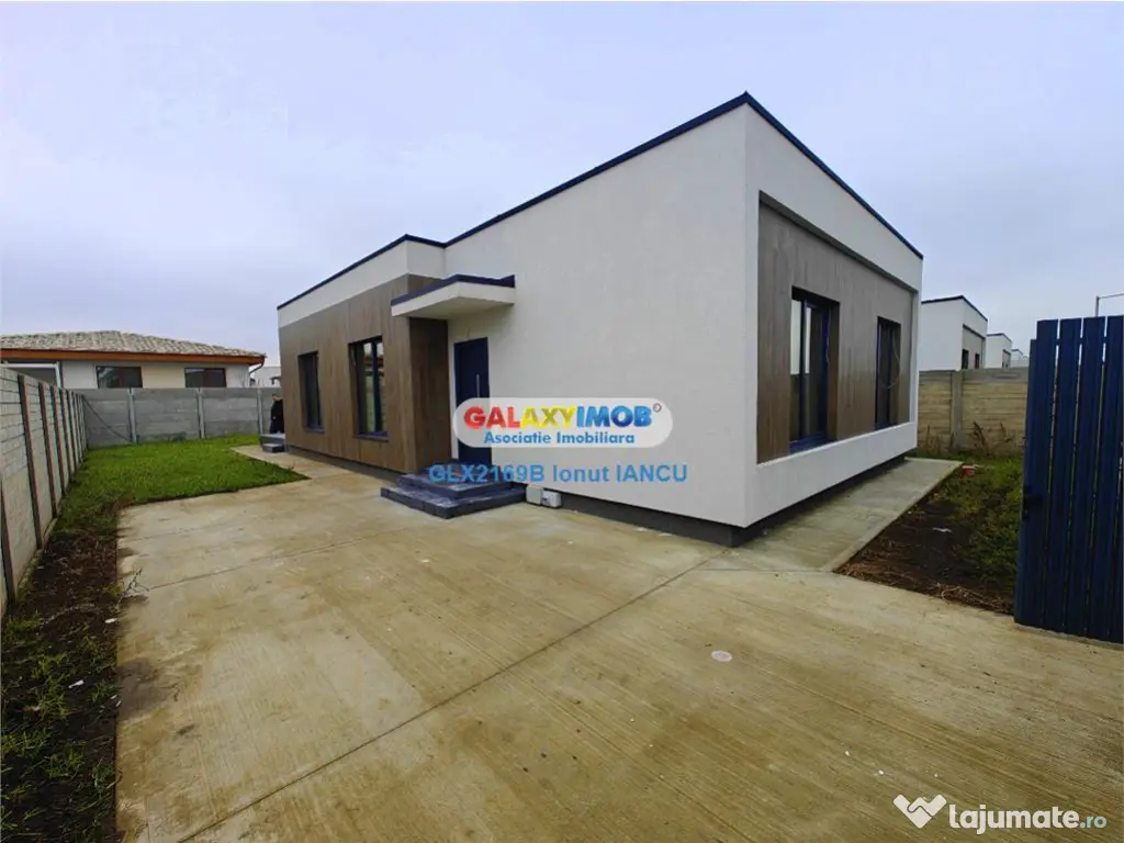 Casa Singulara Parter 4 camere Tunari Stil Mediteranean 