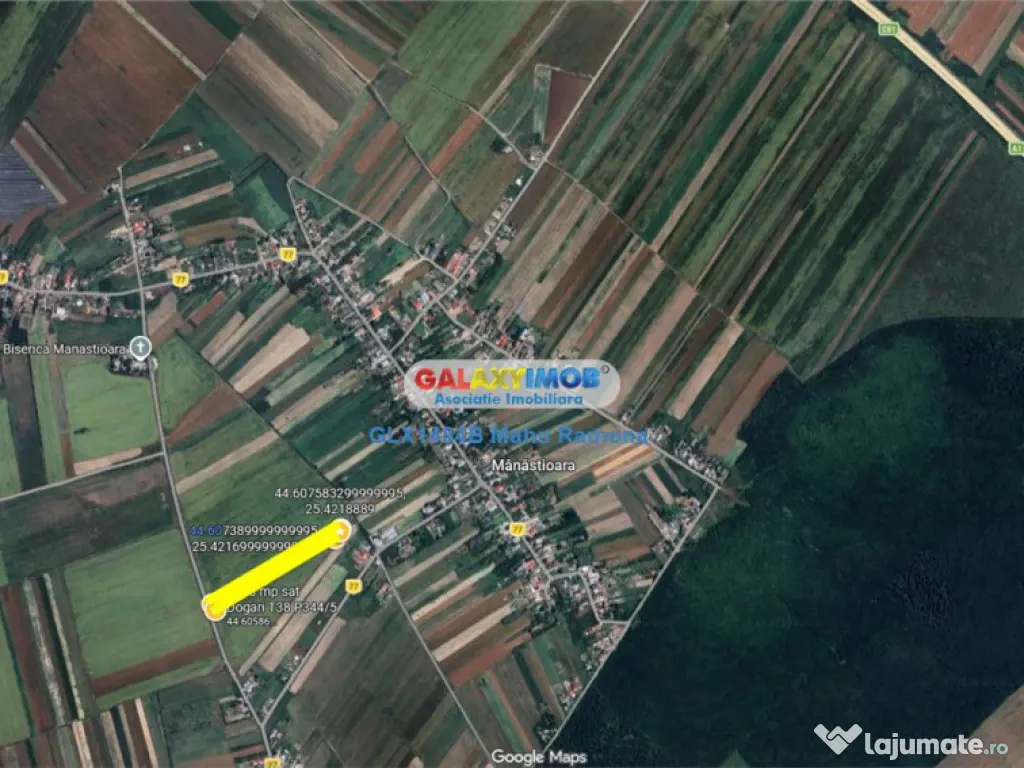 Teren agricol intravilan Uliesti, sat Dogari, apropiere Auto 