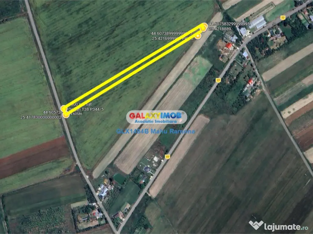 Teren agricol intravilan Uliesti, sat Dogari, apropiere Auto 