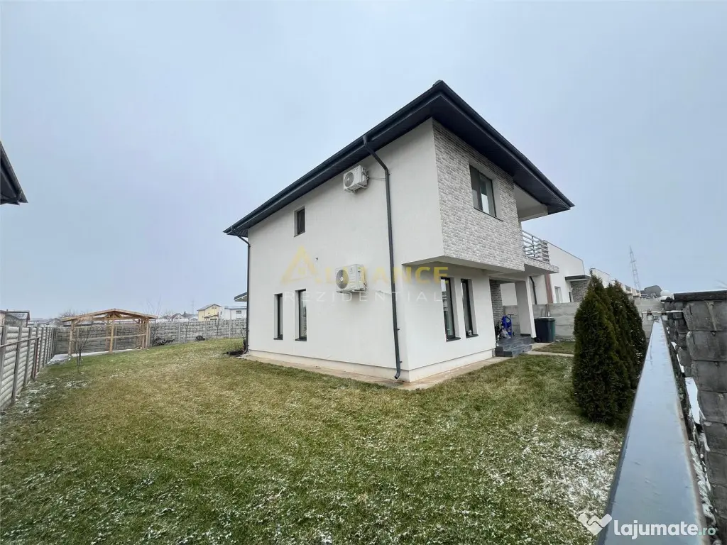 Vila individuala -4 camere -mobilata si utilata -teren 520mp