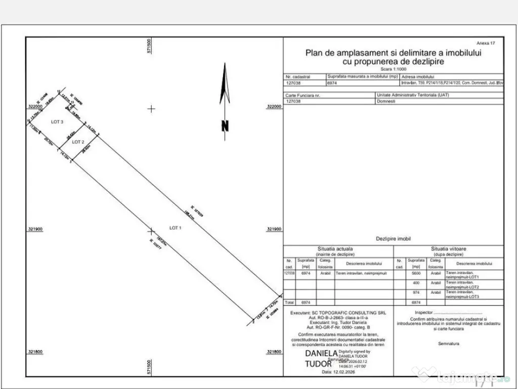 Teren intravilan 974 mp - Domnesti