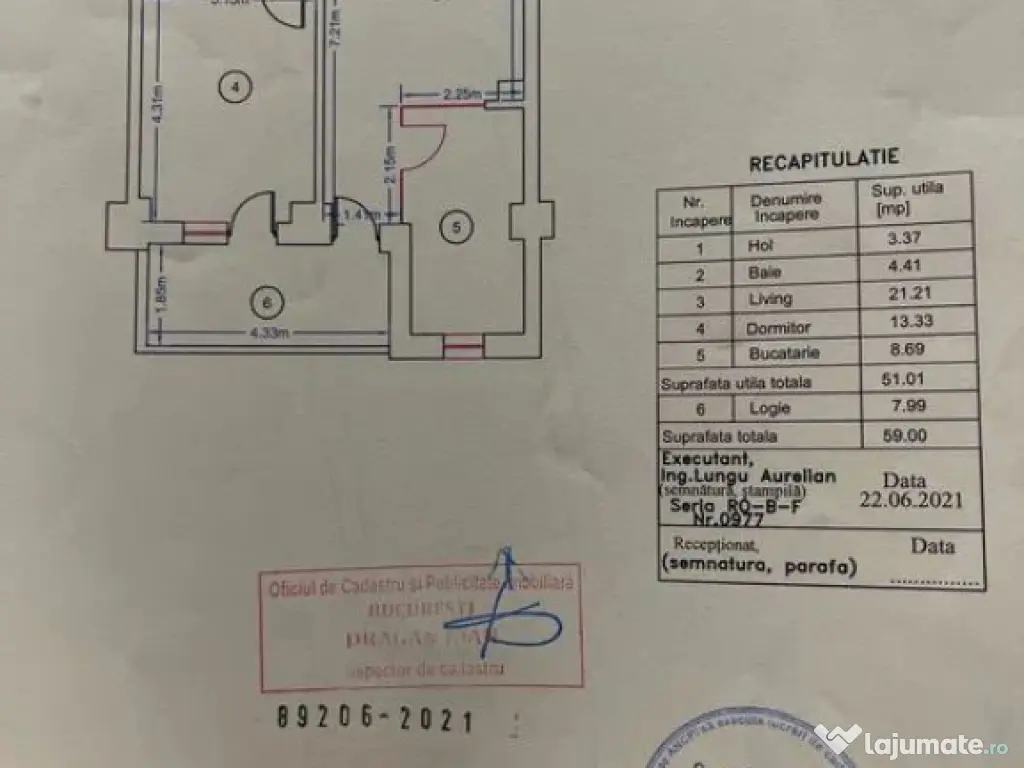 Apartament 2 camere de închiriat – Roka Residence 