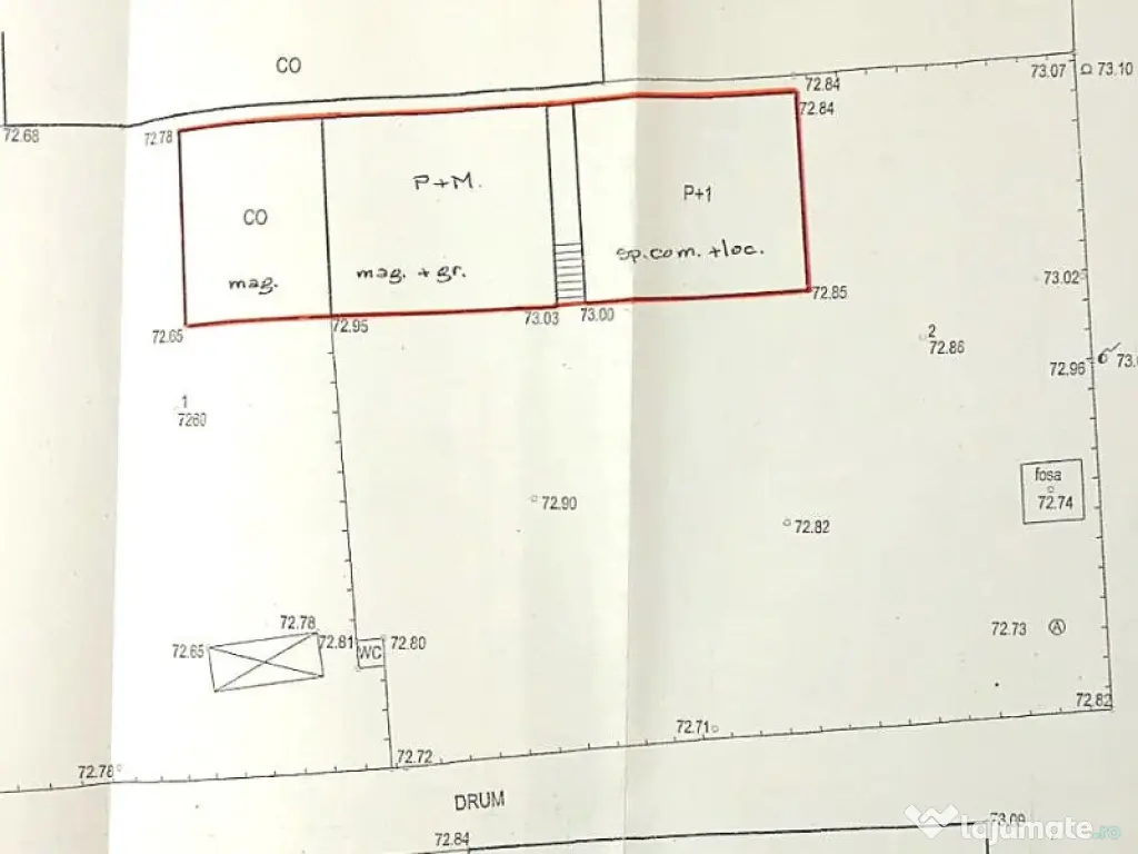 Spatiu Comercial 275 mp + Teren 1310 mp | Str. Traian - zona Metro 