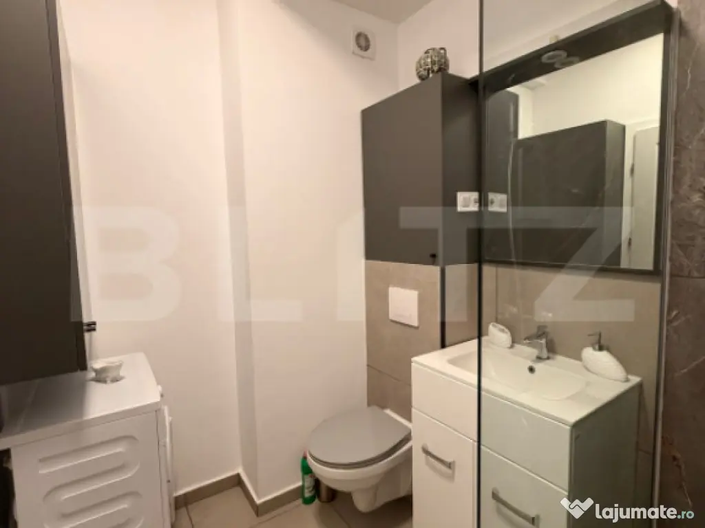 Garsonieră cu parcare subterană, 40 mp, zona Rovine 