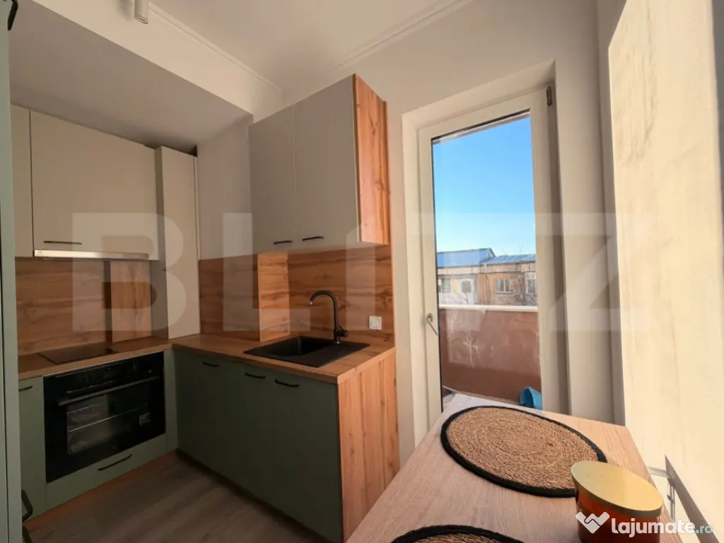 Garsonieră cu parcare subterană, 40 mp, zona Rovine 