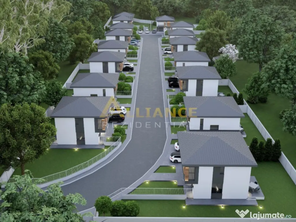 Vila , 110 mp utili, 4 camere - Complex nou (16 vile)