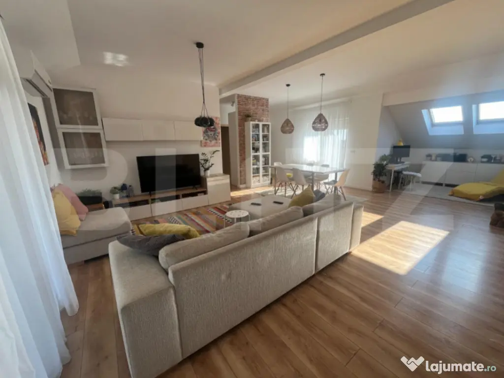 Apartament 3 camere, 115 mp, complet mobilat- Giroc 