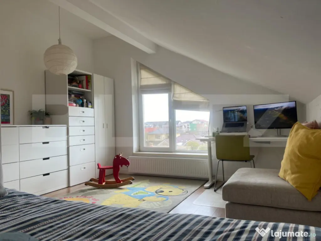 Apartament 3 camere, 115 mp, complet mobilat- Giroc 