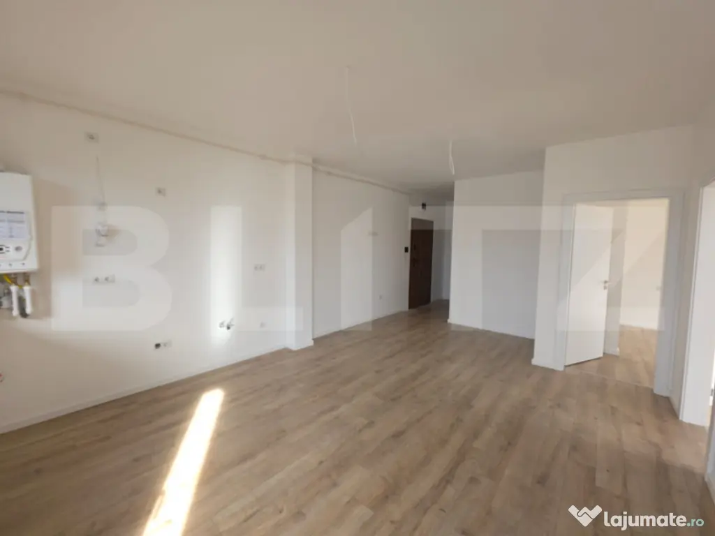 Apartament 3 camere, 56 mp, 2 balcoane (11 mp + 6,35 mp), fi 
