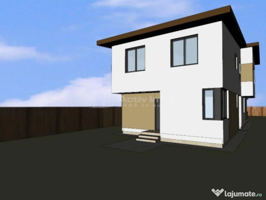 Casa tip Duplex- 4 camere, 130mp, 500 mp teren - Stupini Bra 