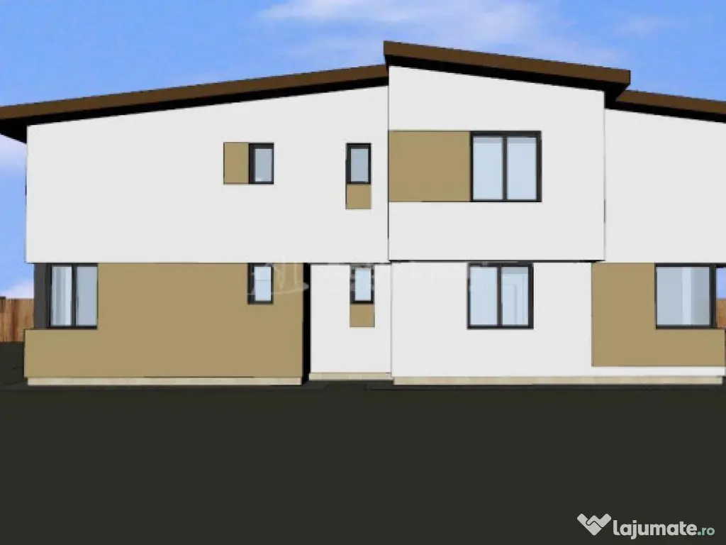 Casa tip Duplex- 4 camere, 130mp, 500 mp teren - Stupini Bra 